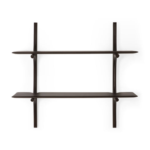 PI 2 Wall Shelf, Mahogany Dark Brown - Sage InteriorsethnicraftDecor