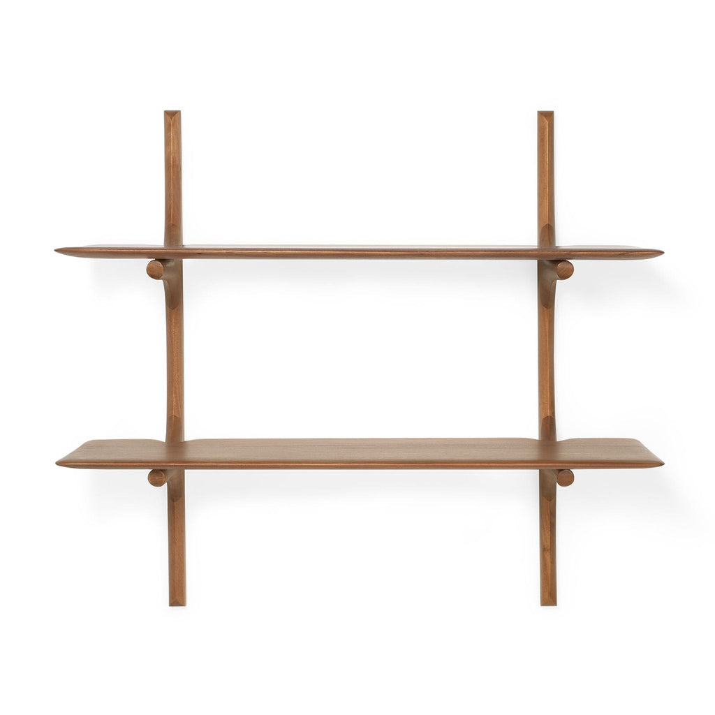 PI 2 Wall Shelf, Mahogany - Sage InteriorsethnicraftDecor