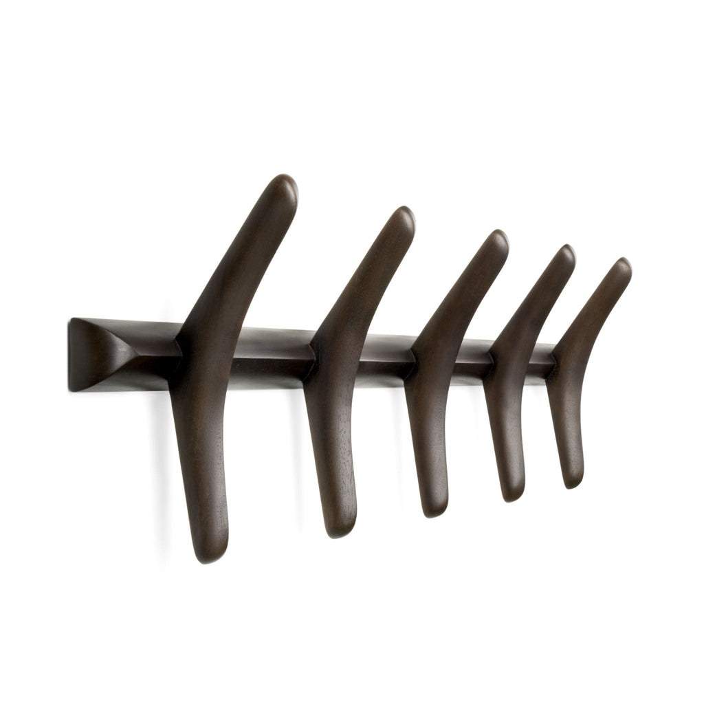 PI Wall Coat Rack, Mohagany Brown - Sage InteriorsethnicraftDecor