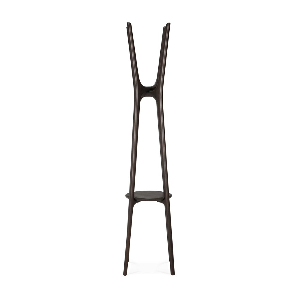 PI Coat Stand, Mahogany Brown