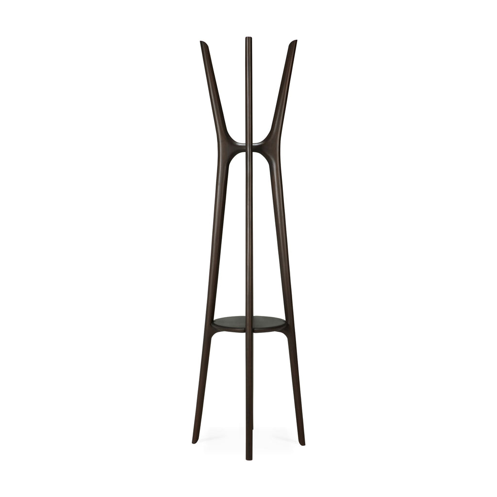 PI Coat Stand, Mahogany Brown