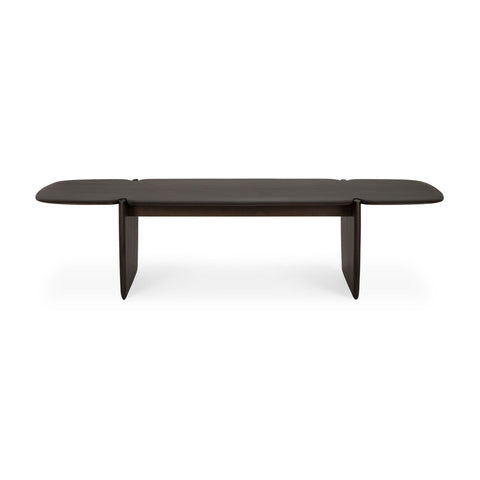 PI Coffee Table, Mahogany Dark Brown, Rectangular