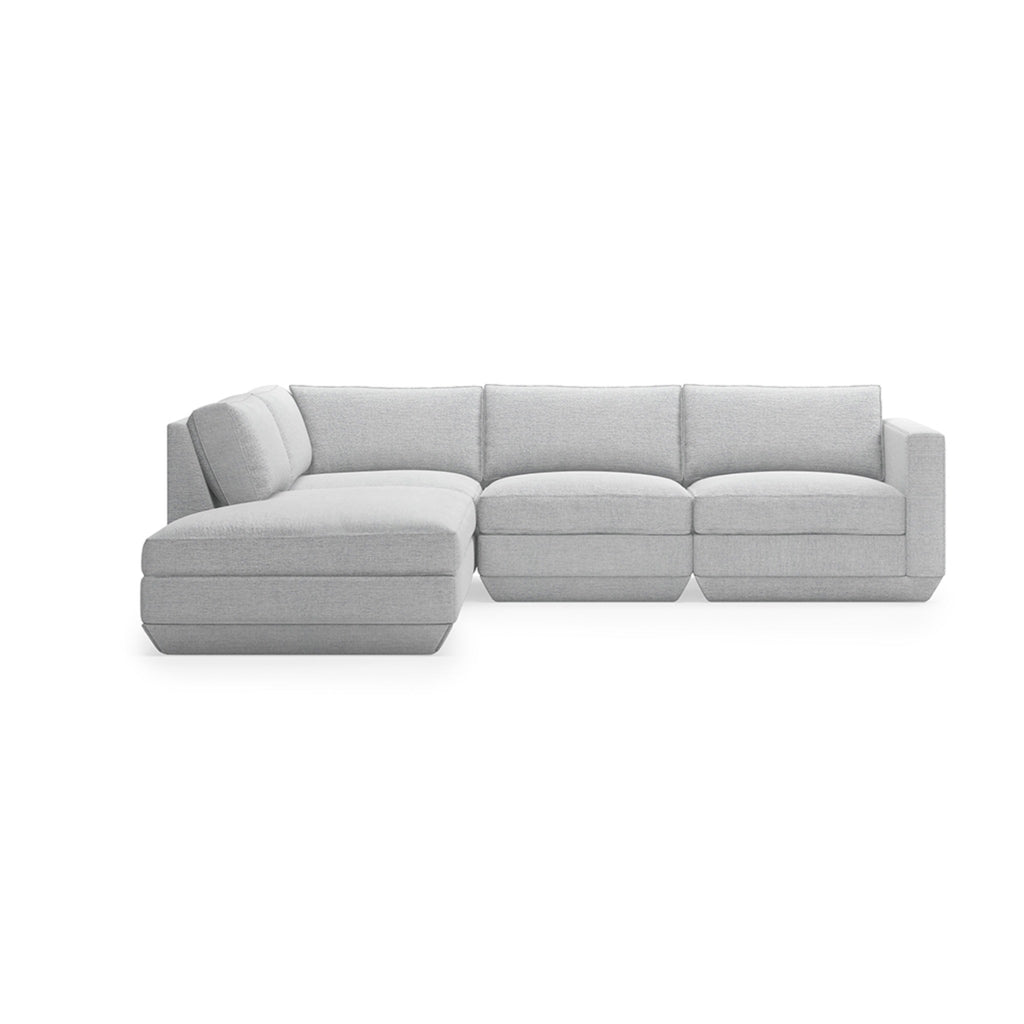 Podium 4PC Lounge Sectional A - Left Facing - Sage InteriorsgusSectional