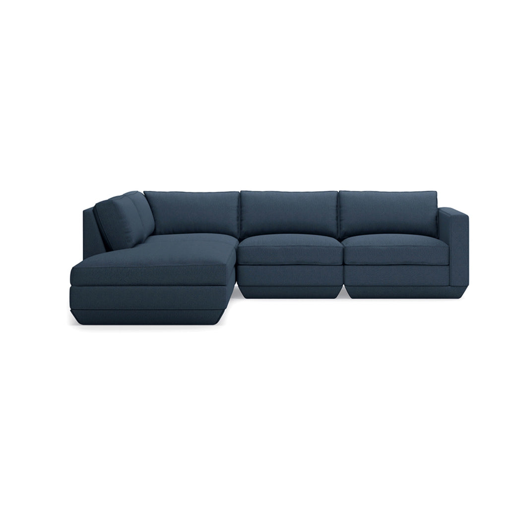 Podium 4PC Lounge Sectional A - Left Facing - Sage InteriorsgusSectional