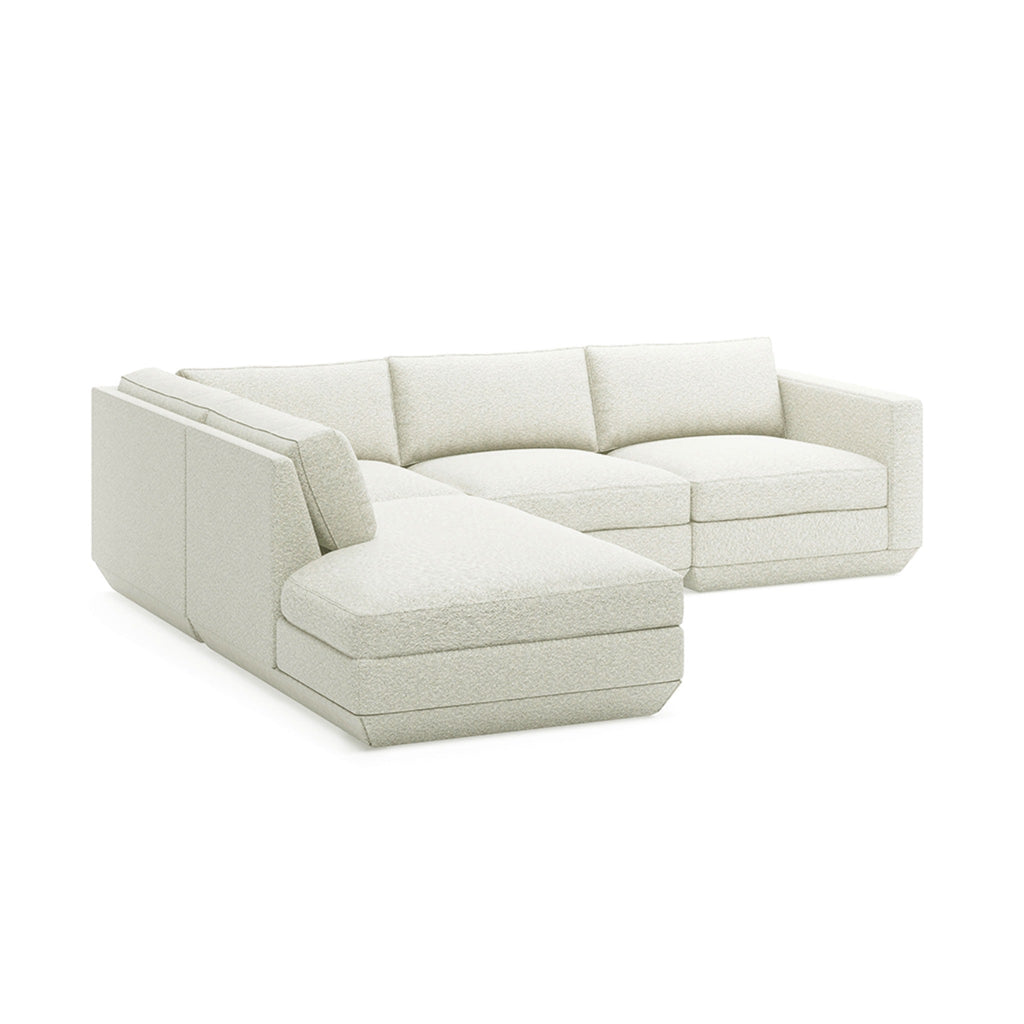 Podium 4PC Lounge Sectional A - Left Facing - Sage InteriorsgusSectional