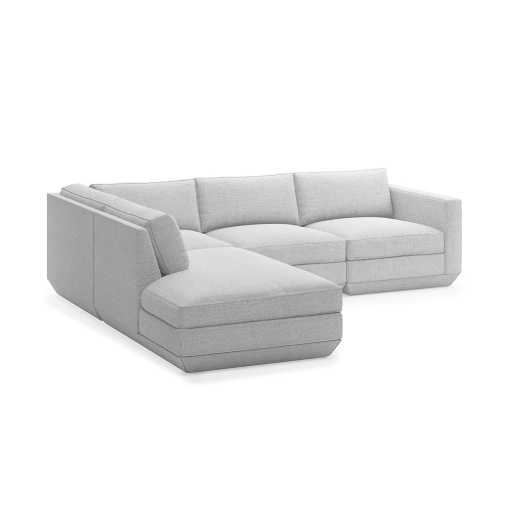 Podium 4PC Lounge Sectional A - Left Facing - Sage InteriorsgusSectional