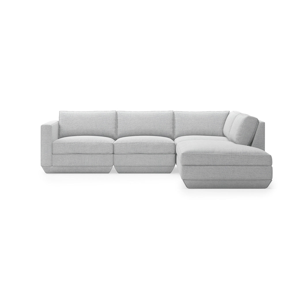 Podium 4PC Lounge Sectional A - Right Facing - Sage InteriorsgusSectional