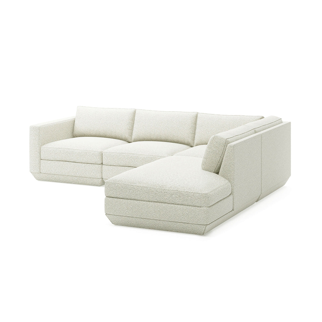 Podium 4PC Lounge Sectional A - Right Facing - Sage InteriorsgusSectional