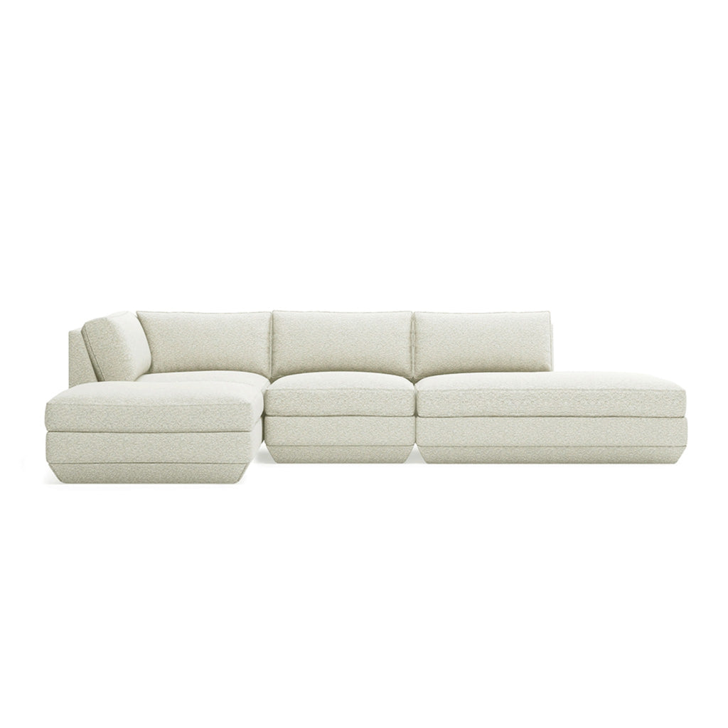 Podium 4PC Lounge Sectional B - Left Facing - Sage InteriorsgusSectional