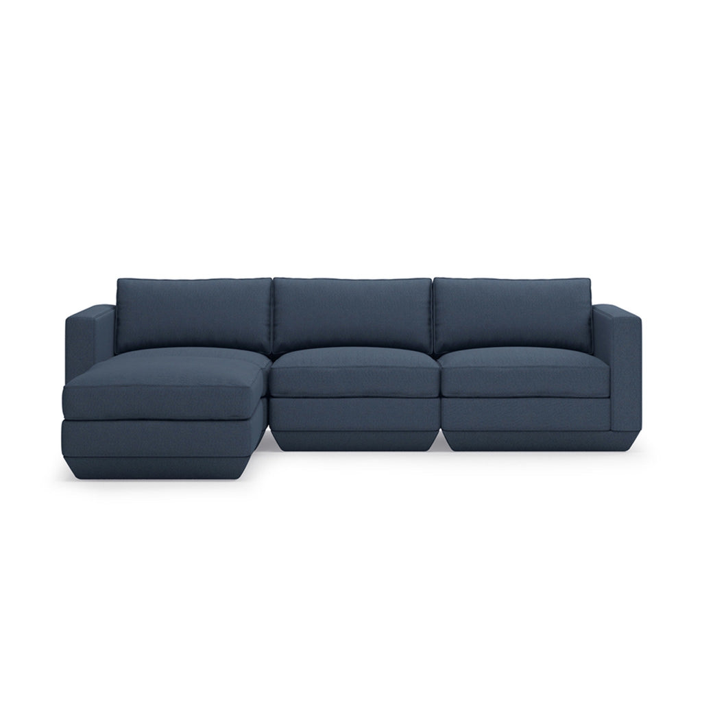 Podium 4PC Sectional - Left Facing - Sage InteriorsgusSectional