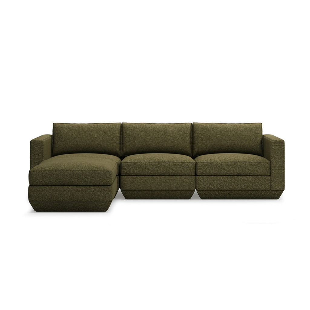 Podium 4PC Sectional - Left Facing - Sage InteriorsgusSectional