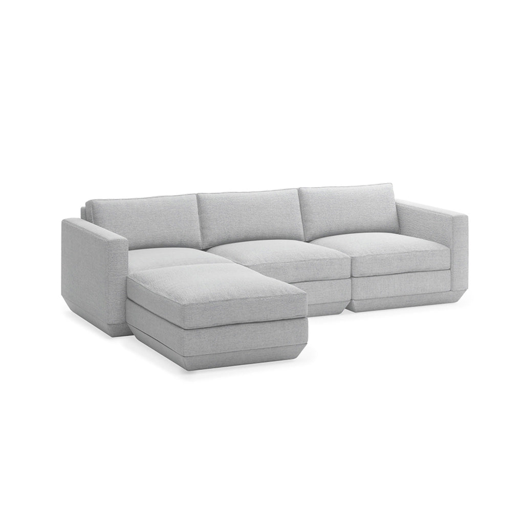 Podium 4PC Sectional - Left Facing - Sage InteriorsgusSectional