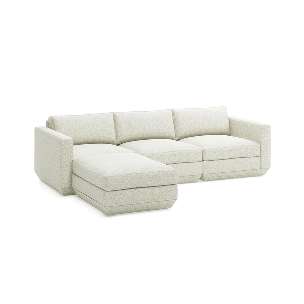 Podium 4PC Sectional - Left Facing - Sage InteriorsgusSectional