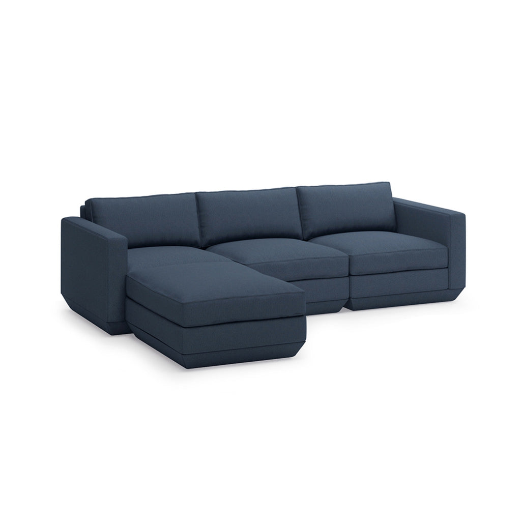 Podium 4PC Sectional - Left Facing - Sage InteriorsgusSectional