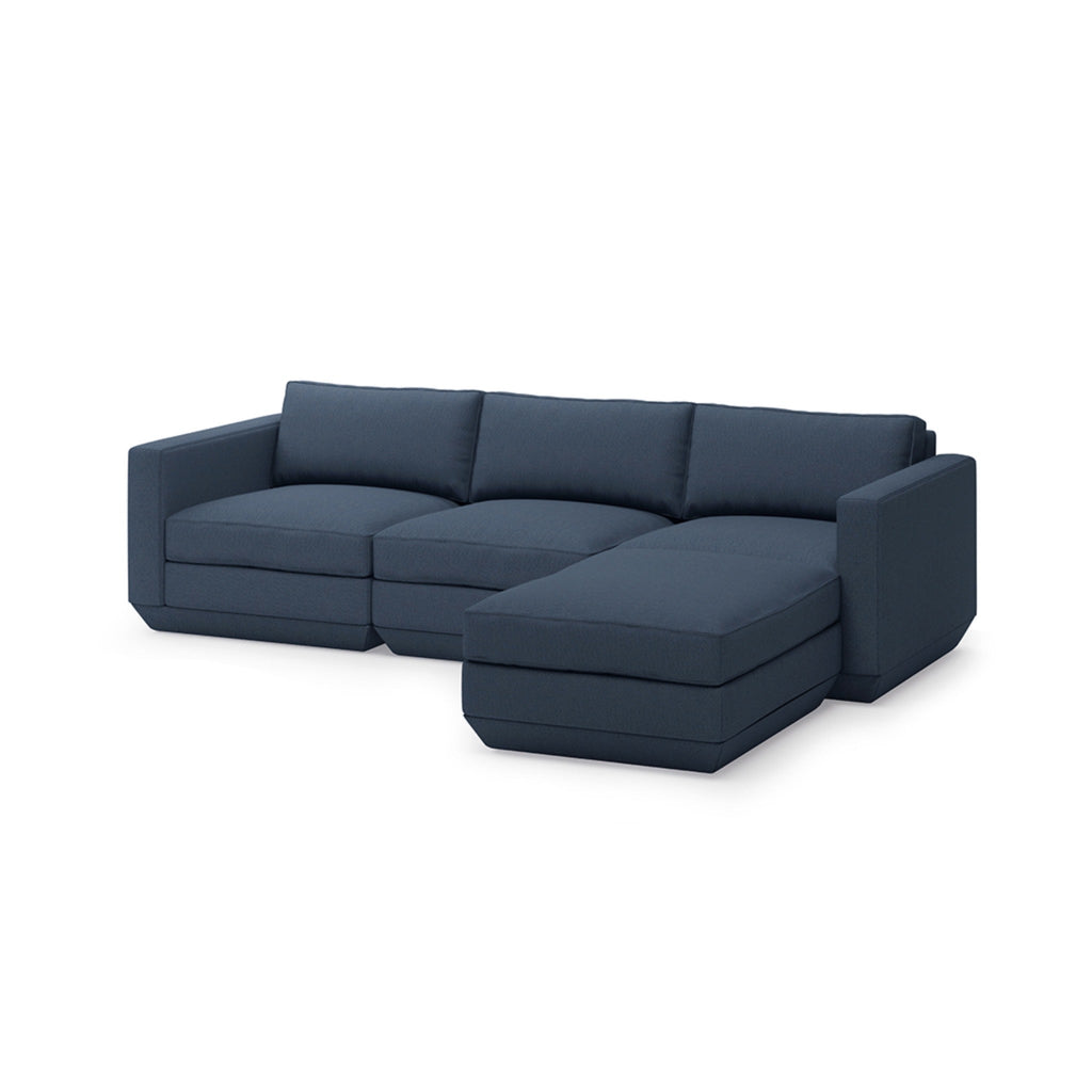 Podium 4PC Sectional - Right Facing - Sage InteriorsgusSectional