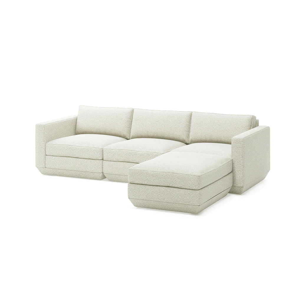 Podium 4PC Sectional - Right Facing - Sage InteriorsgusSectional