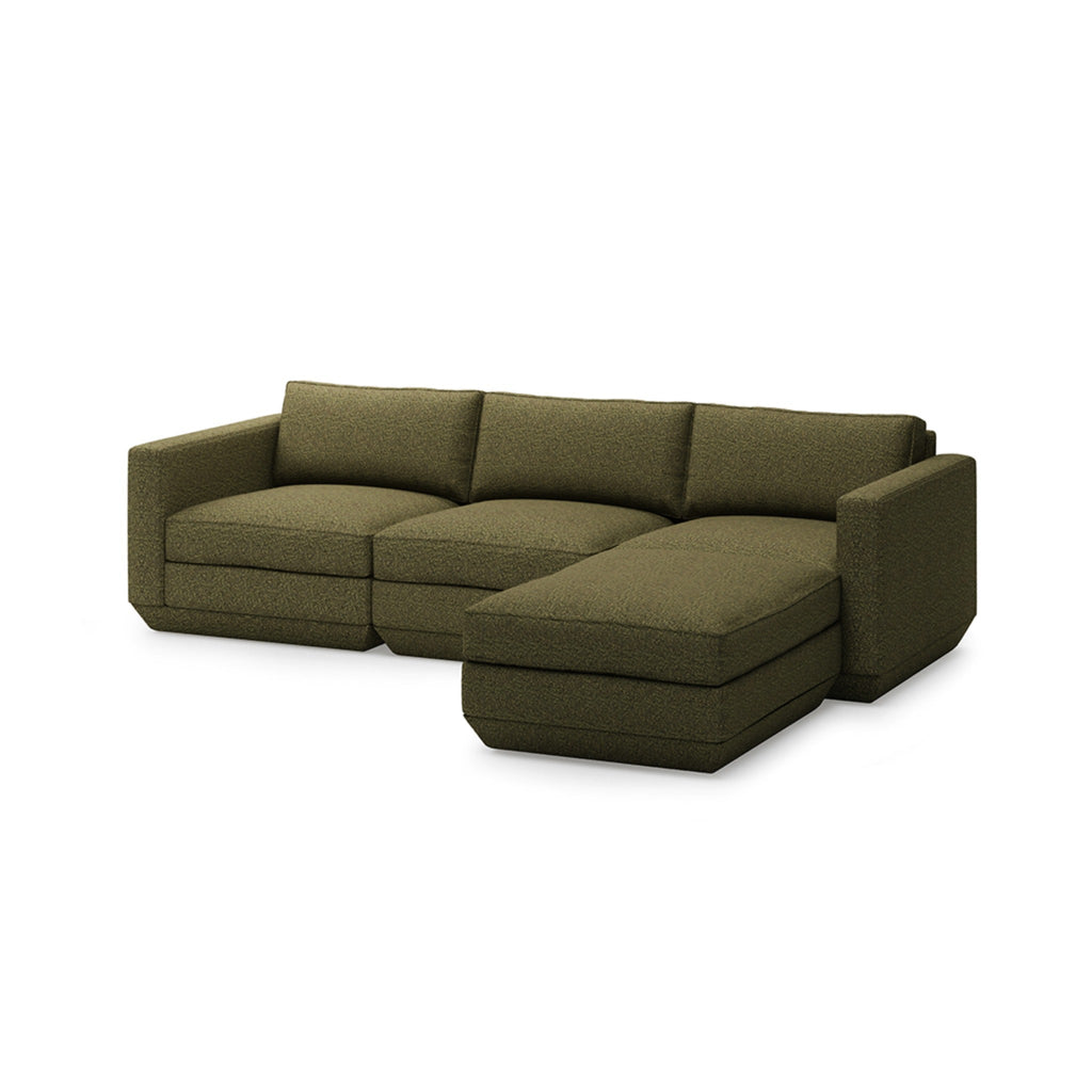 Podium 4PC Sectional - Right Facing - Sage InteriorsgusSectional