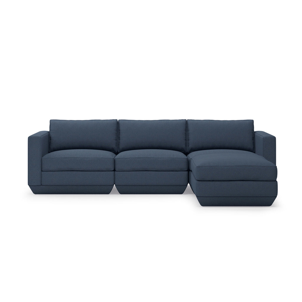 Podium 4PC Sectional - Right Facing - Sage InteriorsgusSectional