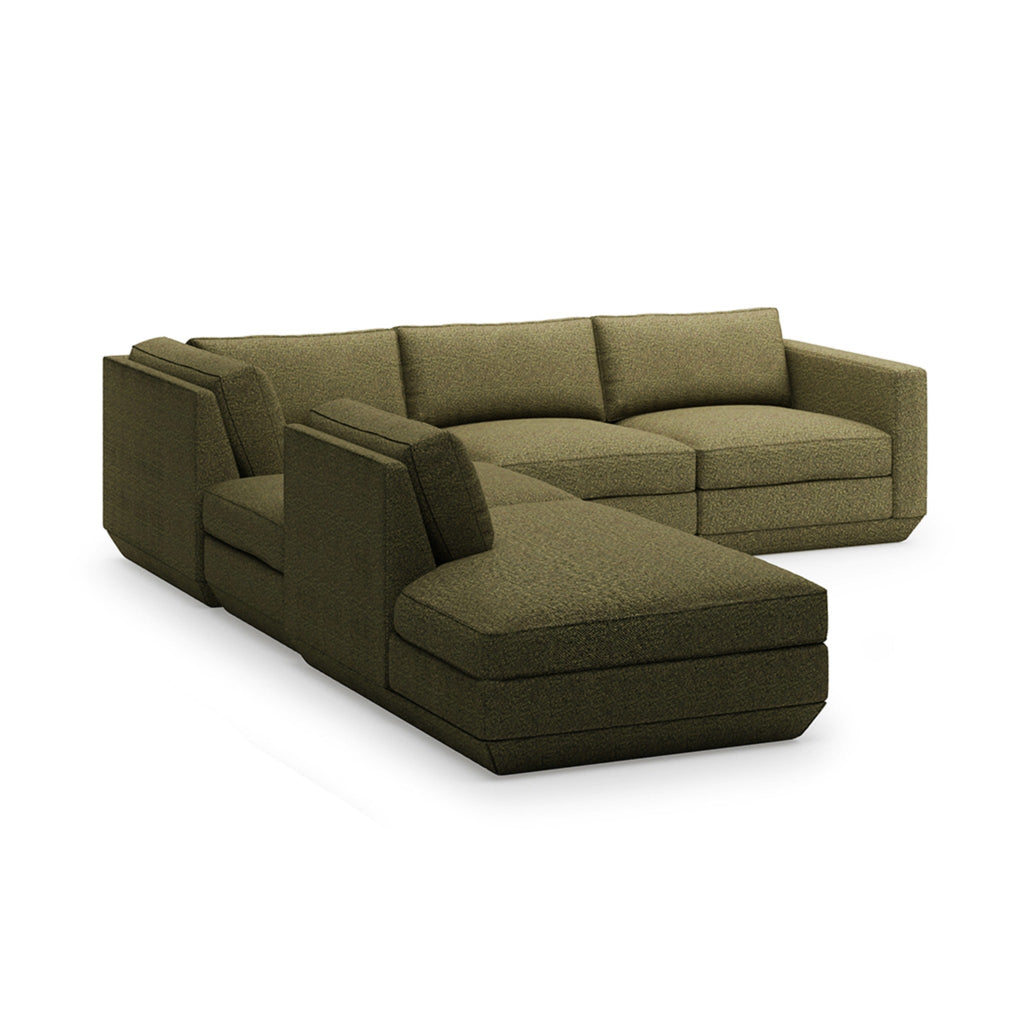 Podium 5PC Seating Group - Left Facing - Sage InteriorsgusSectional