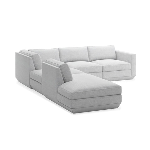 Podium 5PC Seating Group - Left Facing - Sage InteriorsgusSectional