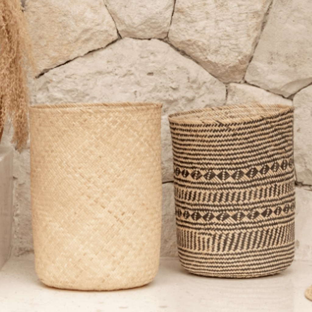 Praya Basket, Natural Borneo Rattan - Sage InteriorsVillage Thrivebasket