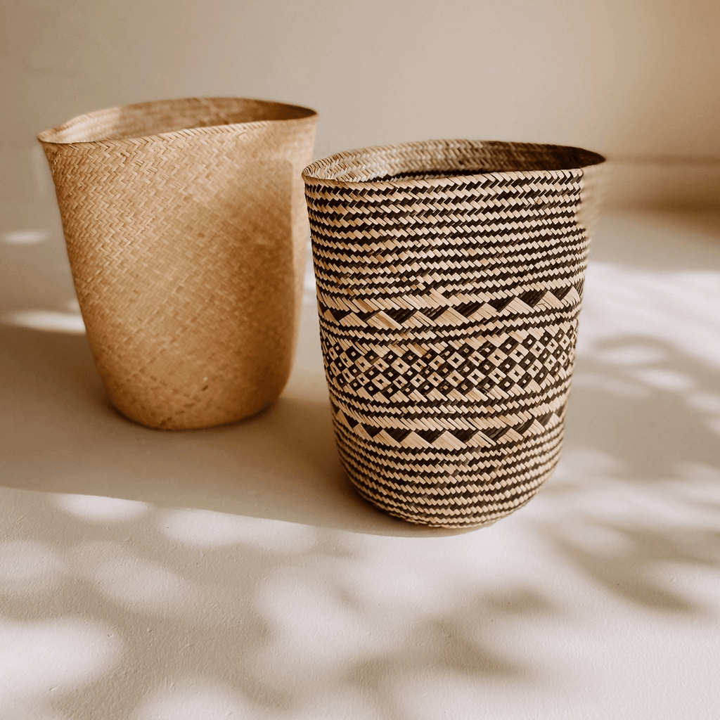 Praya Basket, Natural Borneo Rattan - Sage InteriorsVillage Thrivebasket