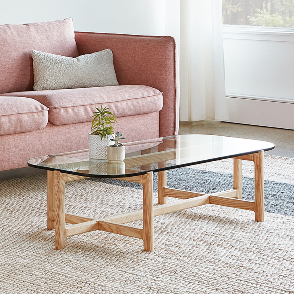 Quarry Rectangular Coffee Table with Natural Ash Base - Sage InteriorsgusCoffee Table