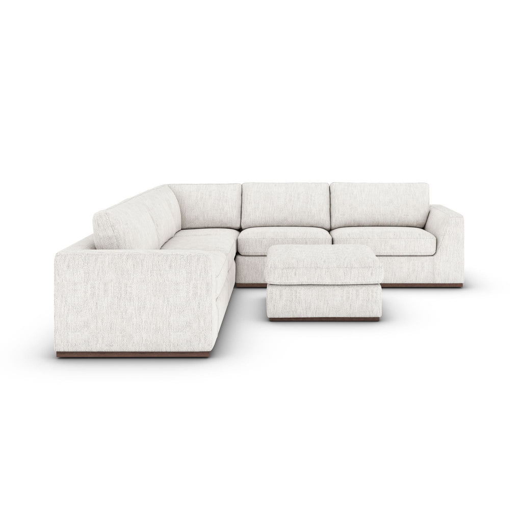 Queen Anne 3 Piece Sectional with Ottoman - Sage InteriorsFHSectional