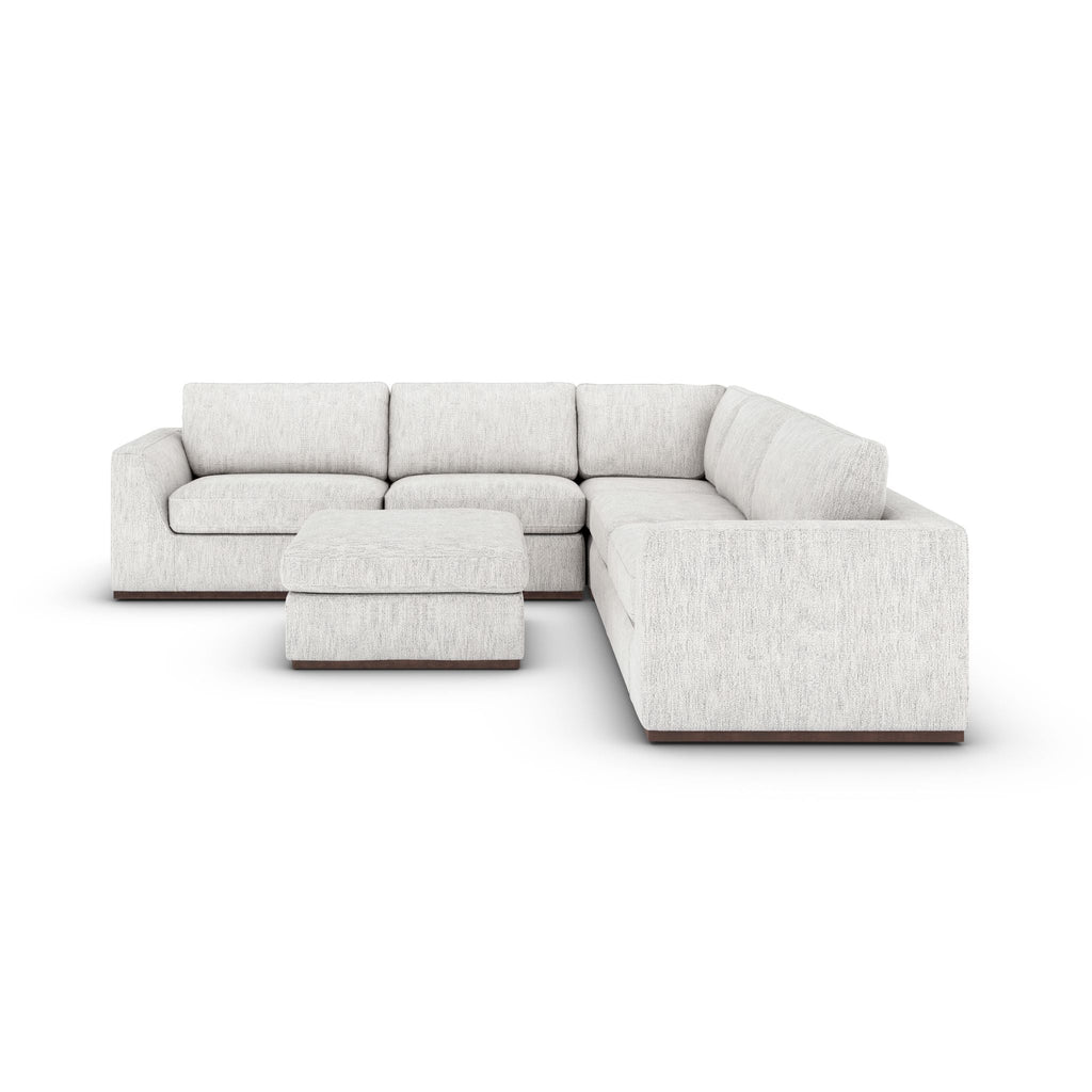 Queen Anne 3 Piece Sectional with Ottoman - Sage InteriorsFHSectional