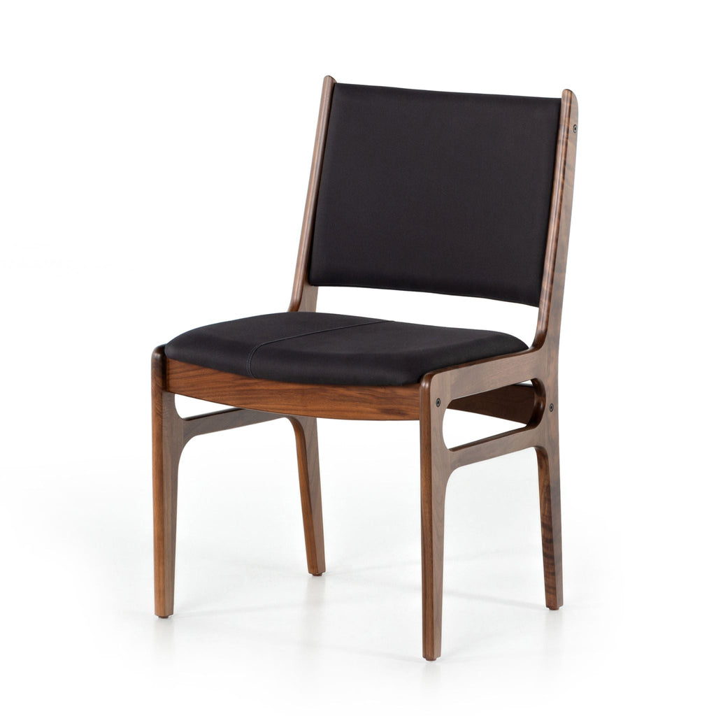 Reacher Dining Chair, Armless Dark Blue Canvas - Sage InteriorsFHChair