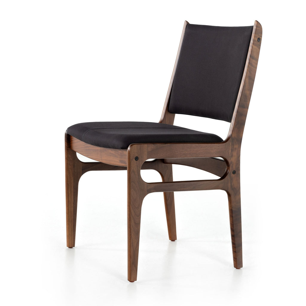 Reacher Dining Chair, Armless Dark Blue Canvas - Sage InteriorsFHChair