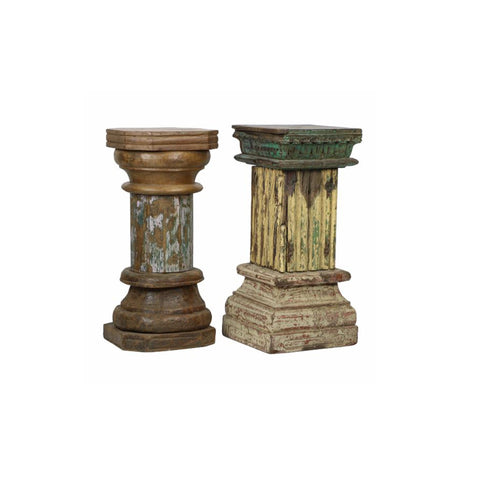 Reclaimed Pillar Pedestal - Sage InteriorsBlue Ocean Traders