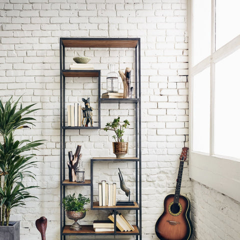 Reclaimed Symmetry Bookshelf - Sage InteriorsFH