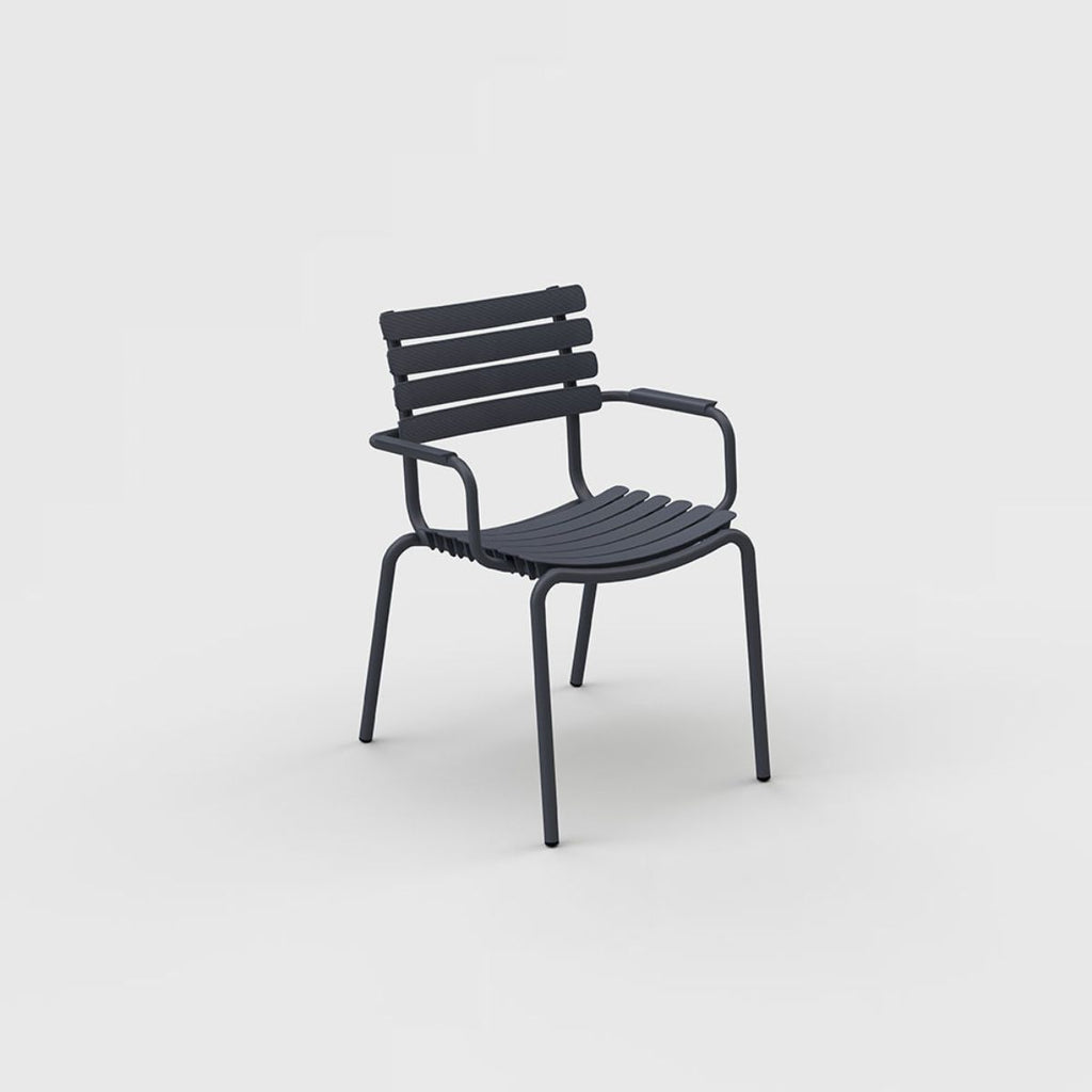 ReCLIPS Dining Chair in Mono Color with Aluminum Armrests - Sage InteriorsHoueChair