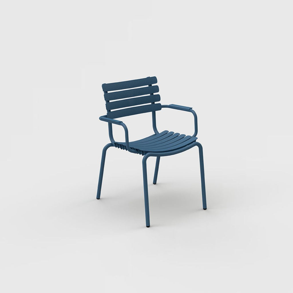 ReCLIPS Dining Chair in Mono Color with Aluminum Armrests - Sage InteriorsHoueChair