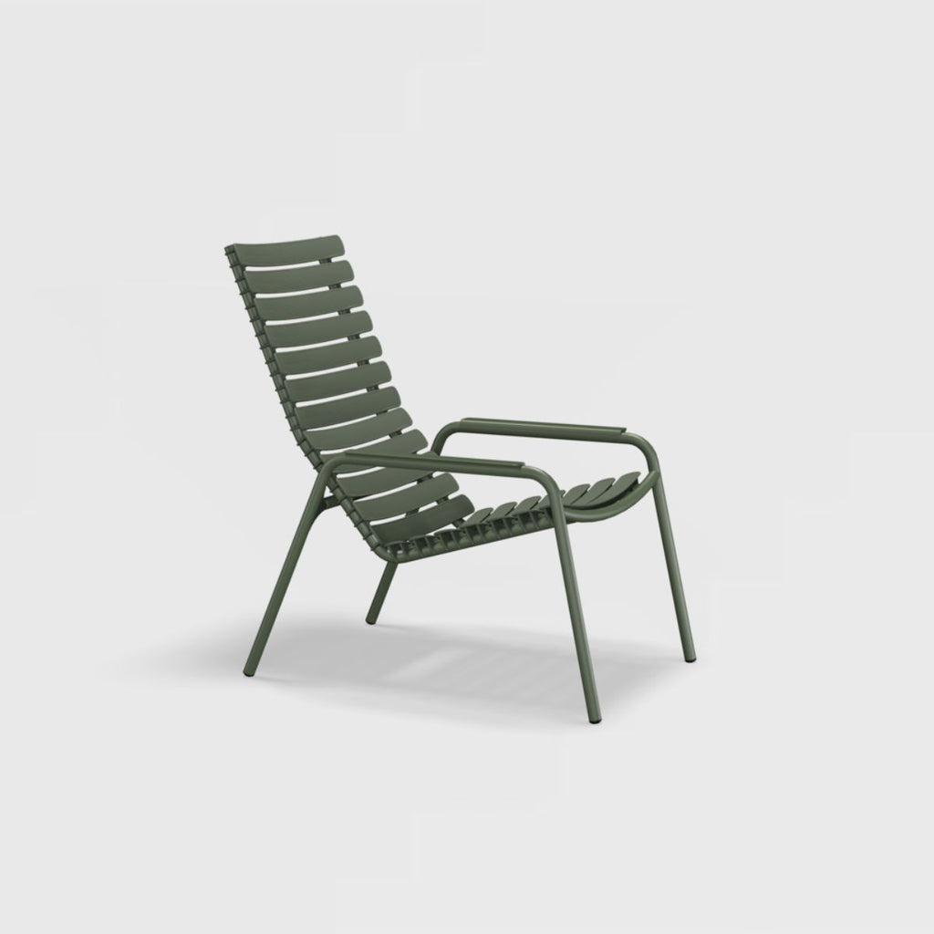 ReCLIPS Lounge Chair in Mono Color with Aluminum Armrests - Sage InteriorsHoue