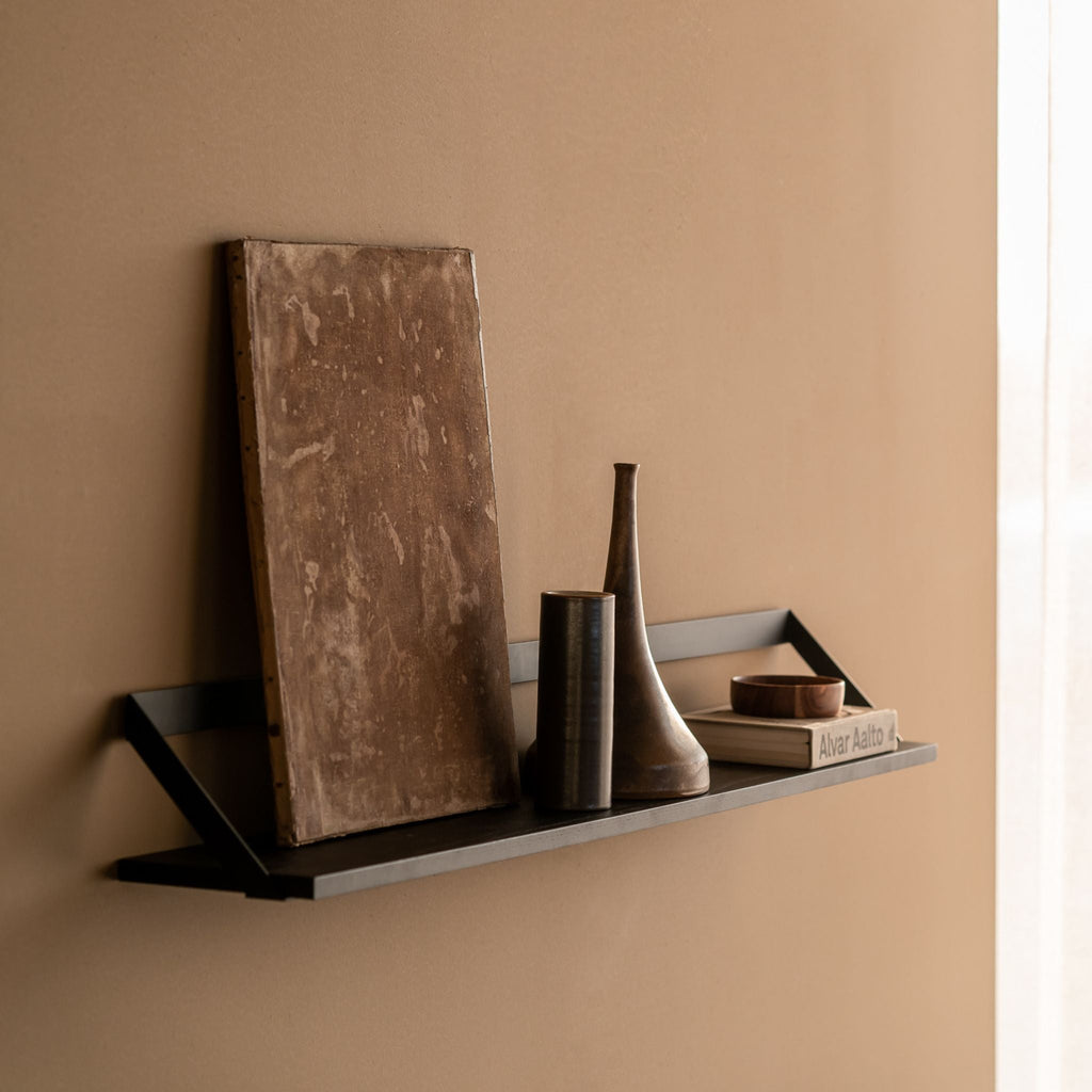 Ribbon Shelf, Black Oak - Sage InteriorsethnicraftDecor