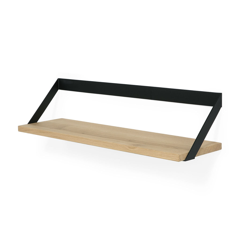 Ribbon Shelf, Oak with Black Frame - Sage InteriorsethnicraftDecor