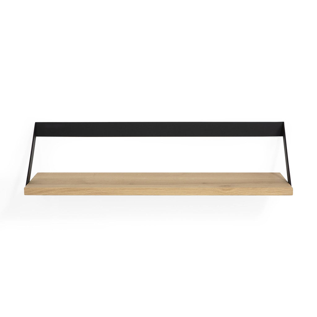 Ribbon Shelf, Oak with Black Frame - Sage InteriorsethnicraftDecor