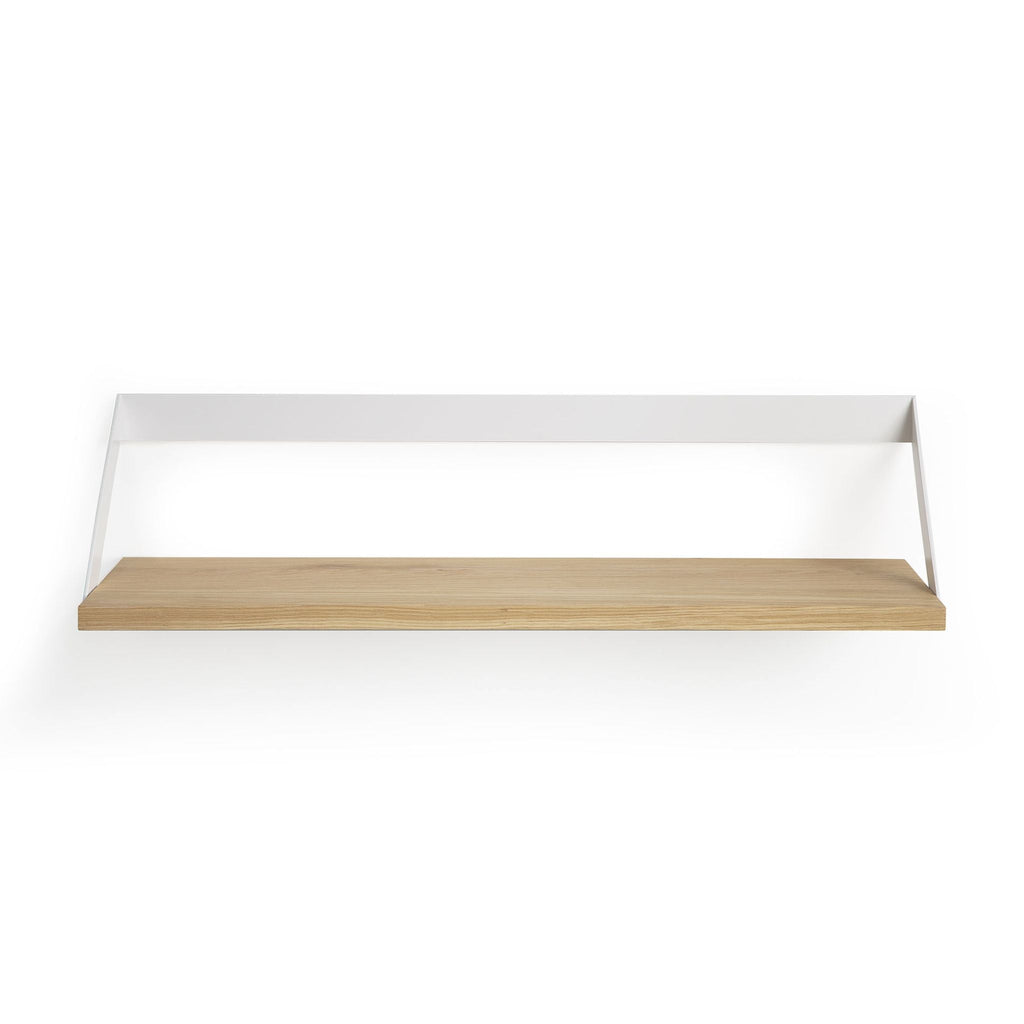 Ribbon Shelf, Oak with White Frame - Sage InteriorsethnicraftDecor