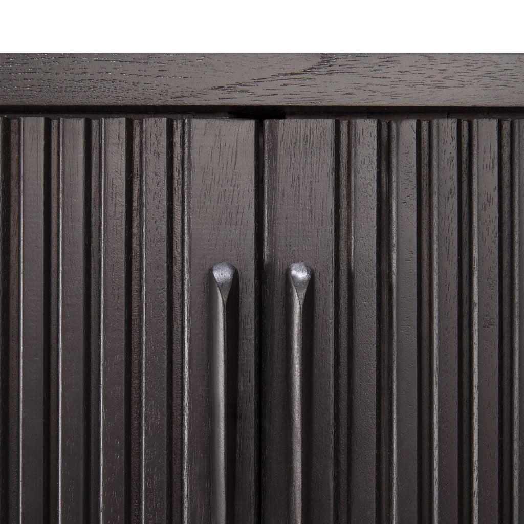 Roller Max TV Cupboard, Teak Black - Sage Interiorsethnicraftcupboard