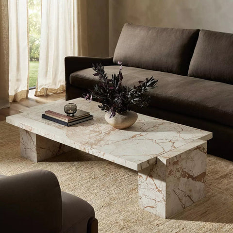 Romano Desert Marble Coffee Table - Sage InteriorsFour Handscoffee table