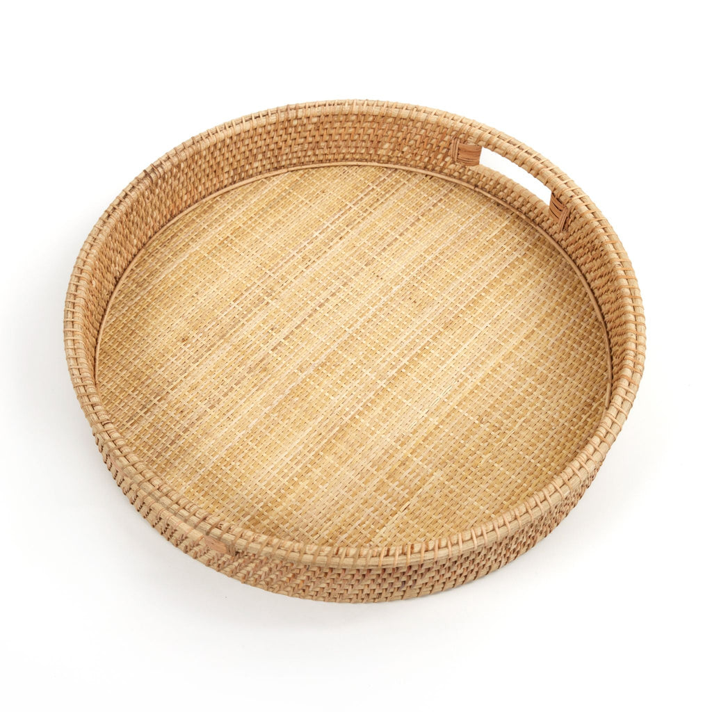 Round Rattan Nesting Tray Set of 2 - Sage InteriorsFH