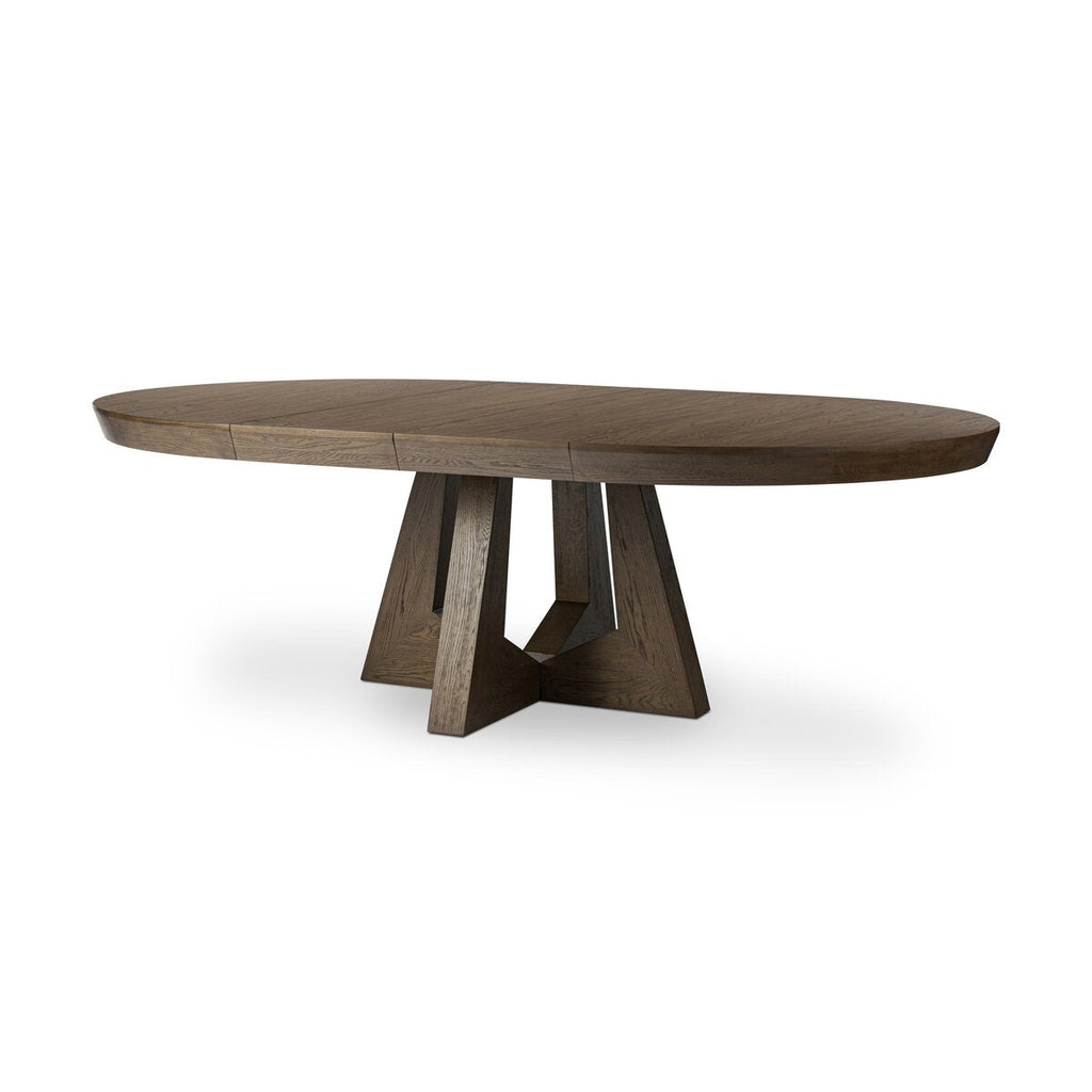 Round To Oval Double Extension Dining Table - Sage InteriorsFour Handstable