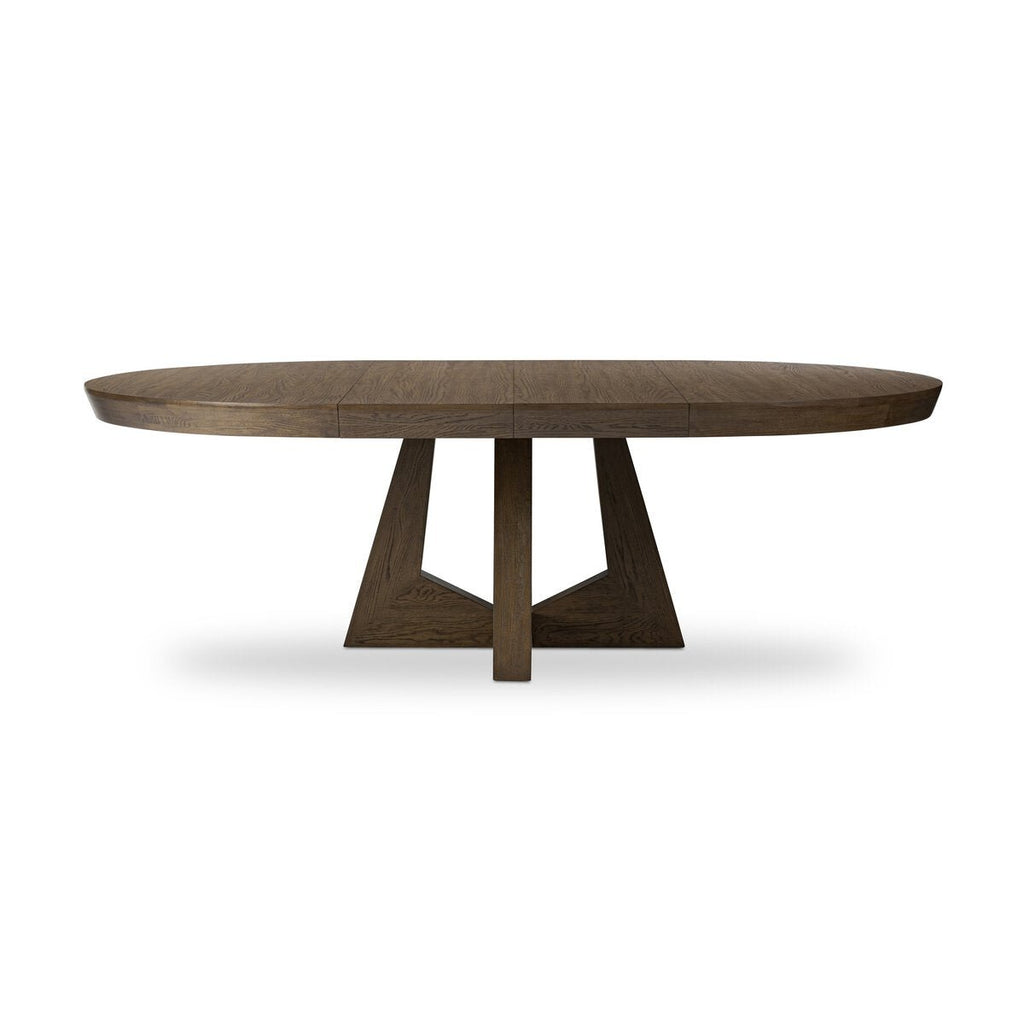 Round To Oval Double Extension Dining Table - Sage InteriorsFour Handstable