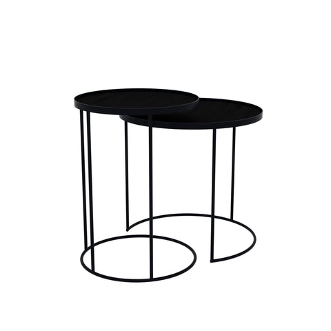 Round Tray Side Table Set - Sage InteriorsethnicraftSide Table