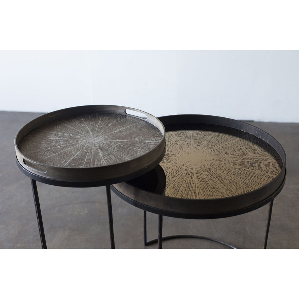 Round Tray Side Table Set - Sage InteriorsethnicraftSide Table