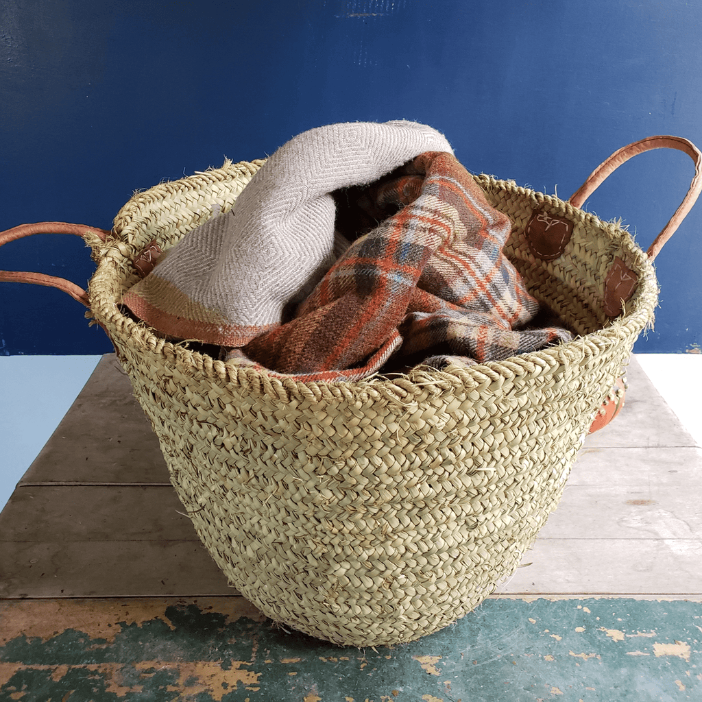 Rustic Storage Basket Tote - Sage InteriorsMedinaDecor