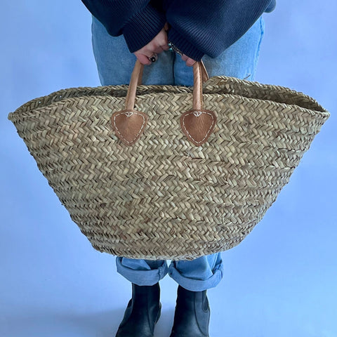 Rustic Storage Basket Tote - Sage InteriorsMedinaDecor