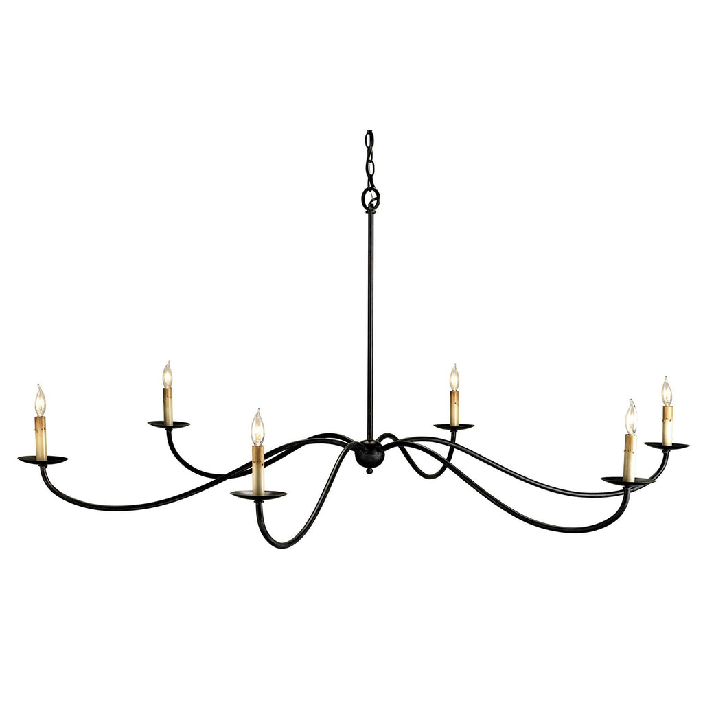 Saxon Black Chandelier - Sage InteriorsCurrey and CompanyChandelier